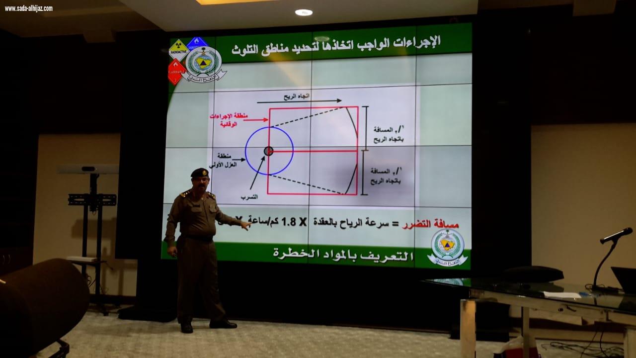 تنفيذ برنامج التعامل مع المواد الخطرة ضمن برامج لجنة الحج 